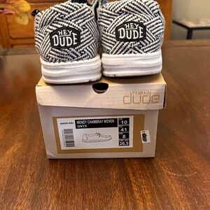 Hey Dude Onyx Woven Flats